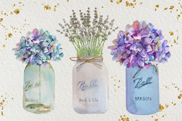 Evaluating the Floral Mason Jars Watercolor Set for Digital Design