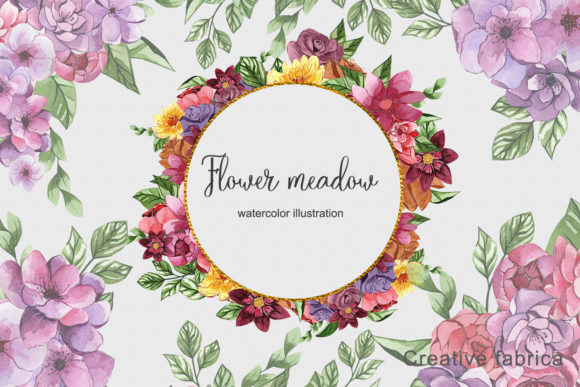 Floral Watercolor Set Illustrations: A Design Resource