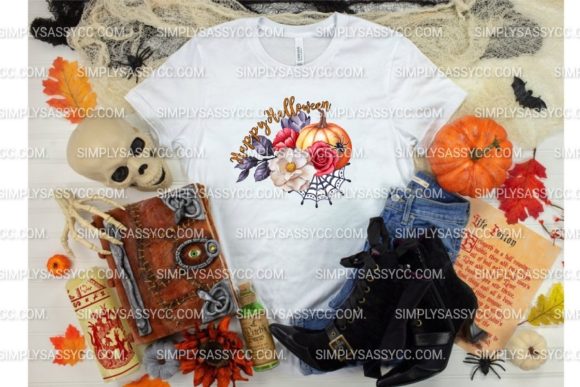 Happy Halloween Floral Bouquet: A Versatile Digital Design for Seasonal Creativity