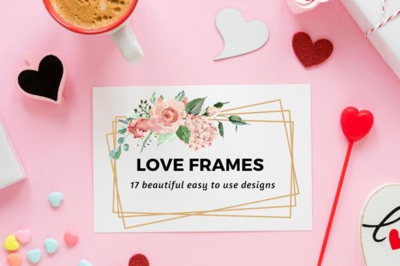 Integrating 17 Love Watercolor Floral Frames Into Professional Design Workflows