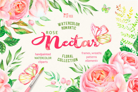 Rose Nectar Watercolor Floral Collection: A Strategic Asset for Visual Communication