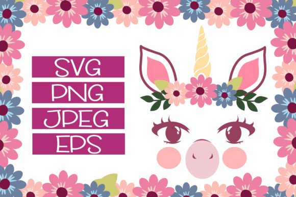 Simple Floral Unicorn Heads: Elevating Whimsical Design in the Modern Creator Economy