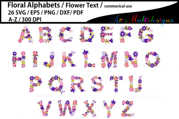 Wedding Floral Alphabet Bundle A-Z: A Practical Asset for Digital Design
